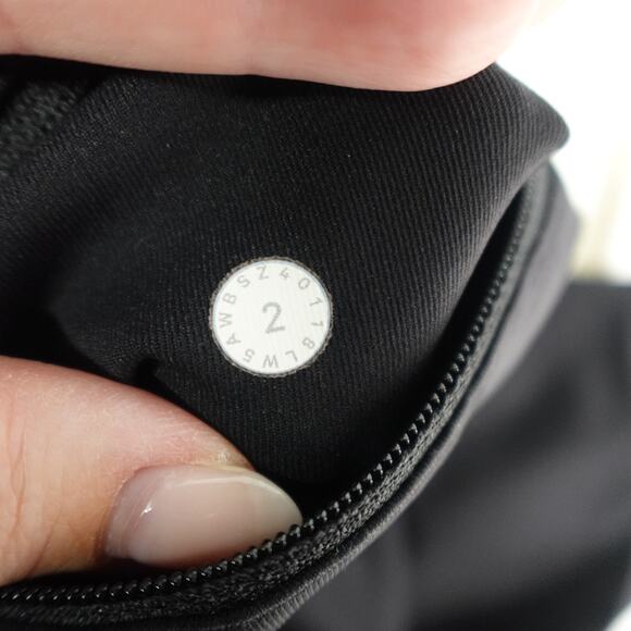 Lululemon Leggings Womens 2 Speed Up 27" Black Run Gym Yoga Workout Athletic - Picture 7 of 8